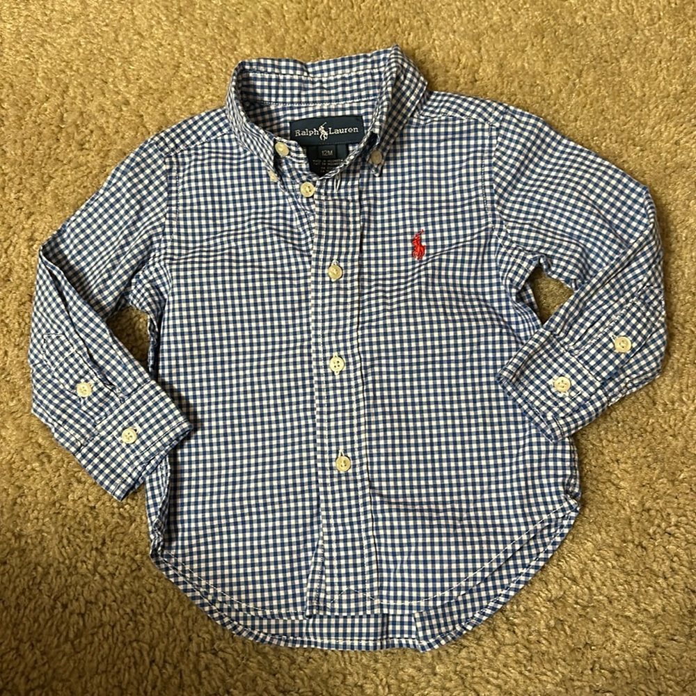 Ralph Lauren boys button up 12months